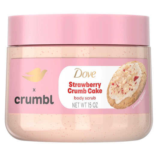 Dove x Crumbl Strawberry Crumb Cake Body Scrub