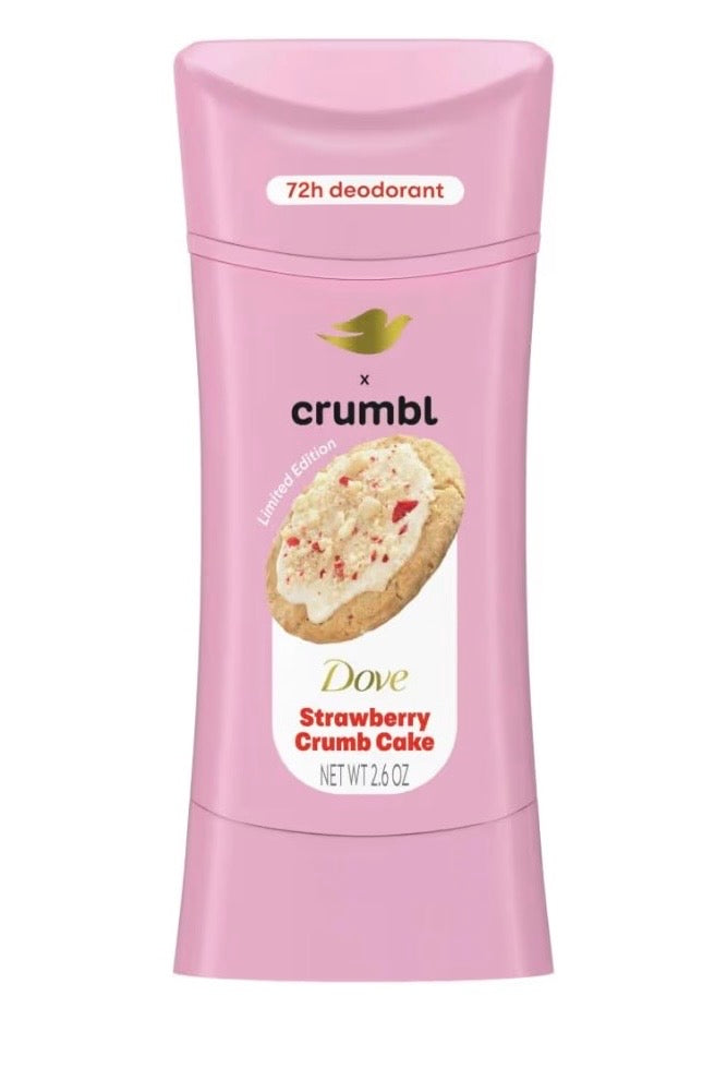 Dove x Crumbl Strawberry Crumb Cake Deodorant Stick