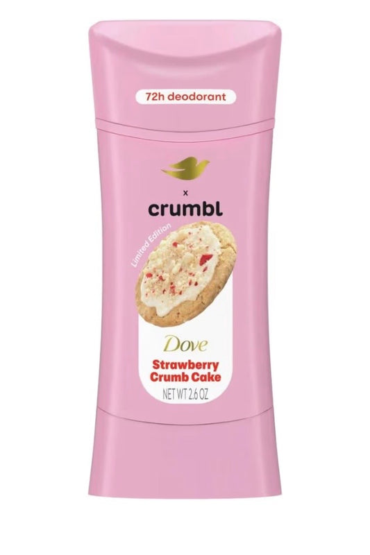 Dove x Crumbl Strawberry Crumb Cake Deodorant Stick