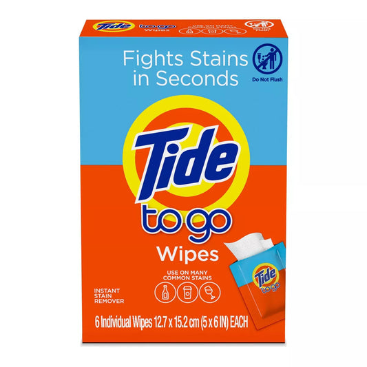 Tide Stain Remover Wipes - 6 Pack